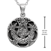 Pagan Jewelry | Sterling Silver Small Moon Pentacle
