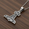 Thor's Hammer Necklace Sterling Silver Mjolnir Pendant Amulet