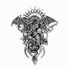 Sterling silver large tribal dragon necklace at our Wicca supply store