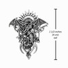 large tribal dragon pendant measurement 1.5 inches tall