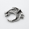Back of crescent moon dragon pendant