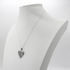 925 sterling silver Celtic love necklace heart pendant amulet charm