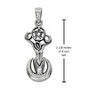 Moon Goddess Pentacle Pendant Measurement 1.12 inches (28 mm) tall