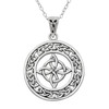 Witches Knot Pendant Necklace in .925 sterling silver
