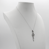 Pagan jewelry goddess necklace with sterling silver cable chain and spring ring clasp