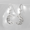 Moon Pentacle Earrings | 925 Sterling Silver
