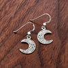 Moon Pentacle Earrings | 925 Sterling Silver