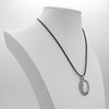 Good Spirits Amulet Pendant with an Oval Medallion in Fine Silver