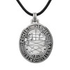 Spirits Talisman Necklace Featuring a Silver Oval Sigil Pendant