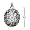 Good Spirits Protection Pendant Necklace with Engraved Silver Sigil