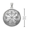 First Pentacle of Mars Talisman on a Black Cord Necklace Pendant