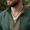 Key of Solomon Mars Pendant Featuring a Silver Victory Talisman