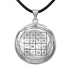 Saturn First Pentacle Medallion Necklace Featuring a Silver Talisman