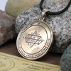 Fifth Pentacle of Jupiter Talisman for Visions - King Solomon Sigil Pendant Necklace - Occult Jewelry