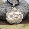 King Solomon Sigil Necklace - 5th Pentacle of Jupiter Talisman - Key of Solomon Jewelry