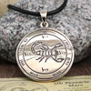 5th Pentacle of Mars Pendant Necklace - Large Bronze Talisman for Victory Jewelry