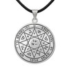 Mars 7th Pentacle Pendant Showcasing Detailed Hebrew Script and Stars