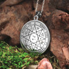 Seventh Pentacle of Mars Talisman Necklace Crafted in Fine Sterling Silver