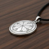 Key of Solomon Talisman Pendant Third Pentacle of Saturn Silver Jewelry