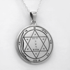 King Solomon Seals Amulet Second Pentacle of Mars  key of Solomon Talisman Necklace