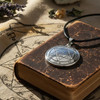 Mars Second Pentacle Necklace Featuring a Polished Silver Medallion