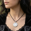 3rd Pentacle of the Sun Medallion Pendant with Central Square and Hebrew Script