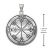 Mercury 3rd Pentacle Pendant Showcasing Detailed Hebrew Script and Symbols