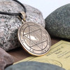 Bronze King Solomon Seals - 2nd Pentacle of Mars Talisman - Esoteric Occult Jewelry