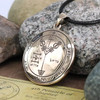 King Solomon Necklace - Large Bronze Fourth Pentacle of Jupiter Pendant - Magic Jewelry