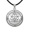 King Solomon Talisman Necklace Third Pentacle of Mars Silver Medallion