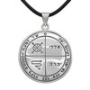 Jupiter Third Pentacle Necklace Featuring a Polished Silver Medallion