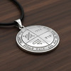 Jupiter 3rd Pentacle Pendant Showcasing Hebrew Script and Quadrant Design