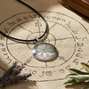 Seventh Pentacle of Jupiter Wealth Amulet Pendant in Polished Silver