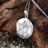 Ezili Dantor Voodoo Veve Pendant Necklace Sterling Silver