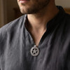 Celtic Design Pentacle Pendant .925 Sterling Silver Pentagram Necklace