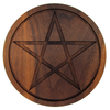 Solid Wood Walnut Wiccan Pentacle Paten Altar Tile Unfinished Witchcraft  Supplies Wiccan Tools