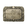 So Mote It Be Witchcraft & Spell Plaque | Wiccan Decor | Samhain Ritual Supplies | Wiccan Gifts
