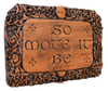 So Mote It Be Witchcraft & Spell Plaque | Wiccan Decor | Samhain Decoration | Wiccan Gifts