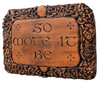 So Mote It Be Witchcraft & Spell Plaque | Wiccan Decor | Samhain Decoration | Wiccan Gifts