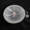 Handcrafted Rose Quartz Pentacle Pendulum - Divination Altar Tools & Witchcraft Supplies