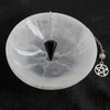Handcrafted Black Obsidian Pentacle Pendulum - Divination Altar Tools & Witchcraft Supplies