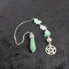 Pentacle Pendulum - Handcrafted Divination Altar Tools & Witchcraft Supplies Green Aventurine