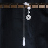 Handcrafted Rose Quartz Pentacle Pendulum - Divination Altar Tools & Witchcraft Supplies
