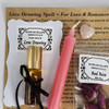 Love Spell Kit, DIY Love spell candle kit Homemade attraction Manifest Love Beginners Wiccan Love Spell for Paganism and Wicca Spell supplies