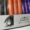 Samhain Spell Candle Set black, orange, and purple