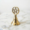 Pentacle Witch Bell, Altar Tools, Ritual Supplies, Sound Cleansing, Wiccan Supplies, Witchcraft, Brass Bell, Pentagram, Spiritual Cleansing