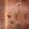 witch bells, home protection, pagan decor, wiccan supplies, ritual bells, door chimes, spiritual warding, pentacle charm, witchcraft bells, handmade witch bells.
