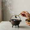 Banishing incense powder a Loose ritual incense blend for protection and space clearing incense Black powdered incense for boundaries setting Witchcraft Essentials banishing powder a focus incense powder traditional loose incense for charcoal a witchcraft wiccan pagan hoodoo incense blend in use on altar