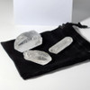 Clear Quartz Crystal Points | 3 Piece Set | Natural Quartz - Brazil