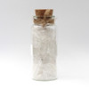 Mini Crystal Points amulet witch jar, pagan, wiccan, and witchcraft metaphysical store supplies with pentacle charm showing the backside of witch bottle